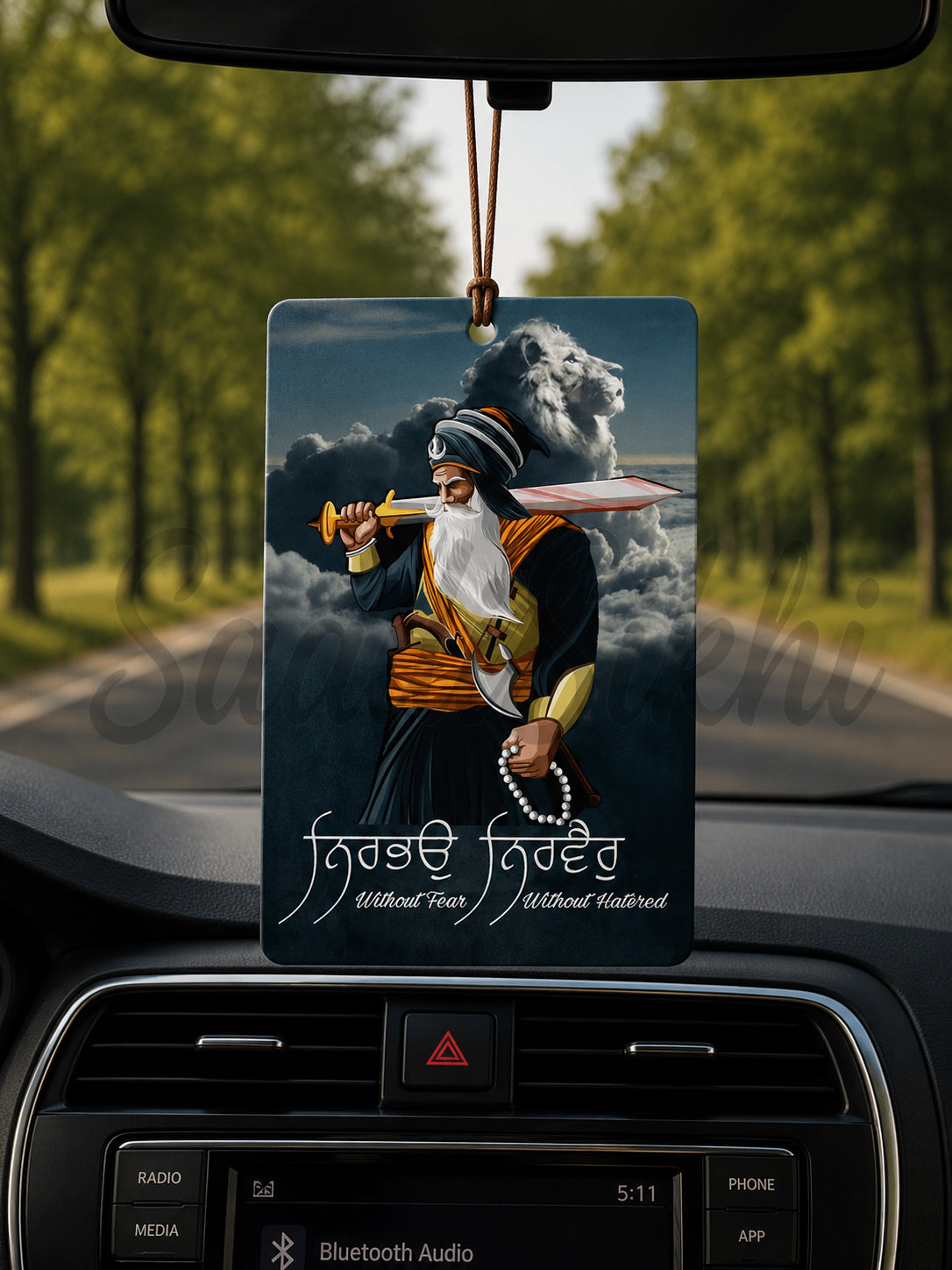 BABA DEEP SINGH JI - Car Hanging