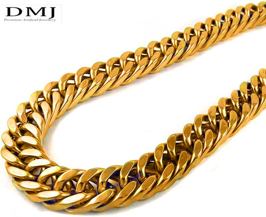 DMJ's Premium Cubic Chain Men | 22 Kt Gold Plated