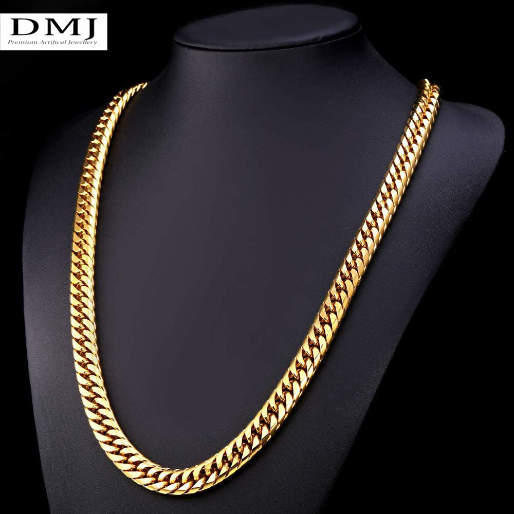 DMJ's Premium Cubic Chain Men | 22 Kt Gold Plated