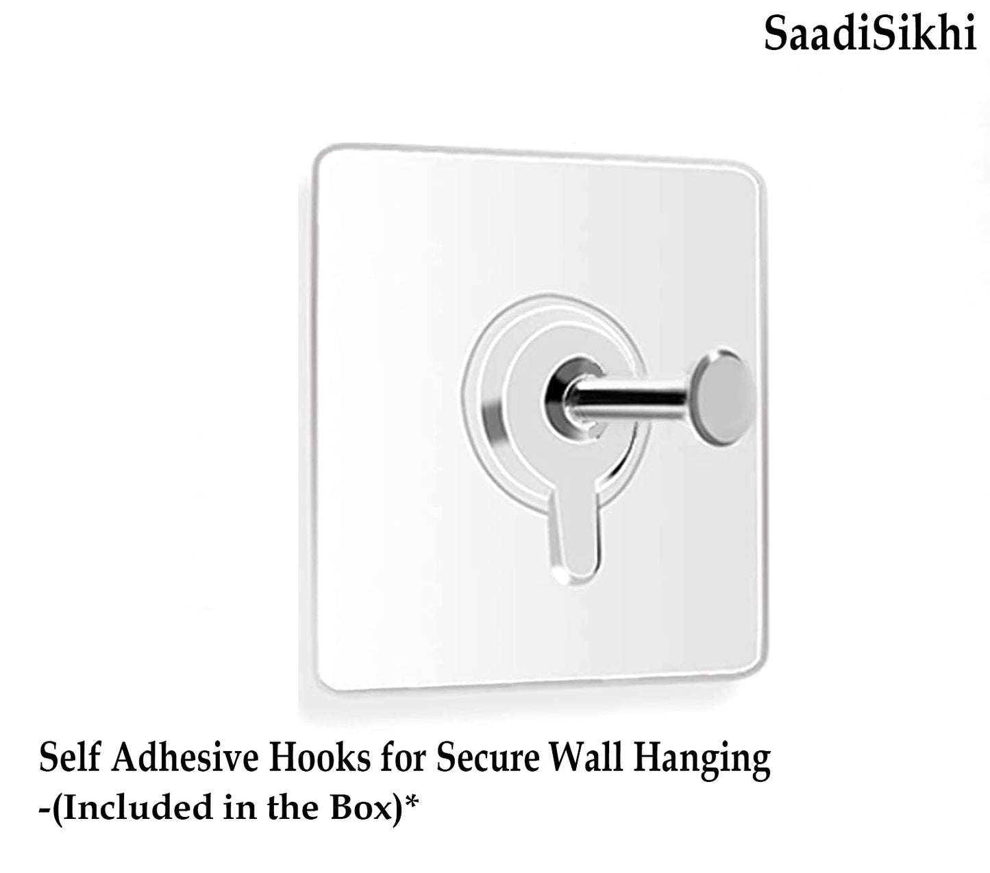 SaadiSikhi I "Brahm Kavach Path" - Wall Decor Prints For Home , Housewarming Gifts, Sikh Quotes I Sikh Gift Ideas I Premium Office Desk / Study Desk / Side Tables and Wall Gurbani Art Wall Frames I with Self Adhesive Hook