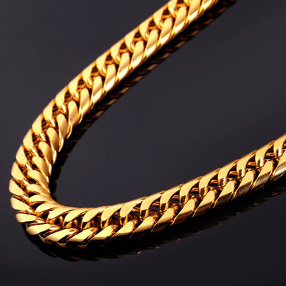 DMJ's Premium Cubic Chain Men | 22 Kt Gold Plated