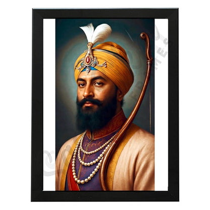 SaadiSikhi Guru Gobind Singh Maharaj ji Art Poster Print I Sikh God Art Frame Punjabi I Sikh Religious Home Wall Décor SikhismWall Art (SSP02)