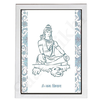 Hindu Prayer Shiva Prayer-Om Namah Shivaya-Digital Wall Art-Sanskrit-Spiritual-Yoga-Hindu Philosophy-Mantra-Puja Room Decor- I Indian Art I Wall Frame I with Self Adhesive Hook (Copy)