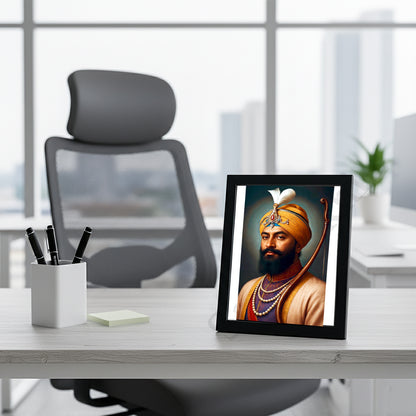 SaadiSikhi Guru Gobind Singh Maharaj ji Art Poster Print I Sikh God Art Frame Punjabi I Sikh Religious Home Wall Décor SikhismWall Art (SSP02)
