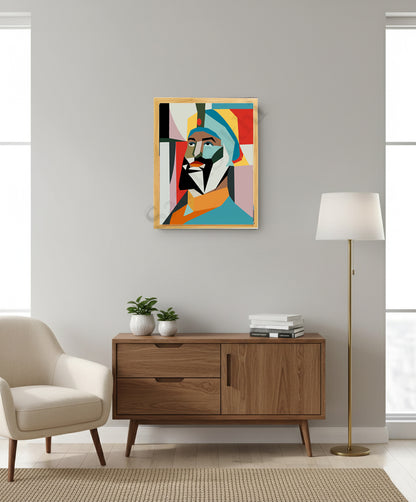 SaadiSikhi I "Guru Gobind Singh Ji" - Wall Decor Prints For Home , Housewarming Gifts, Sikh Quotes I Sikh Gift Ideas I Premium Office Desk / Study Desk / Side Tables and Wall Gurbani Art Wall Frames I with Self Adhesive Hook