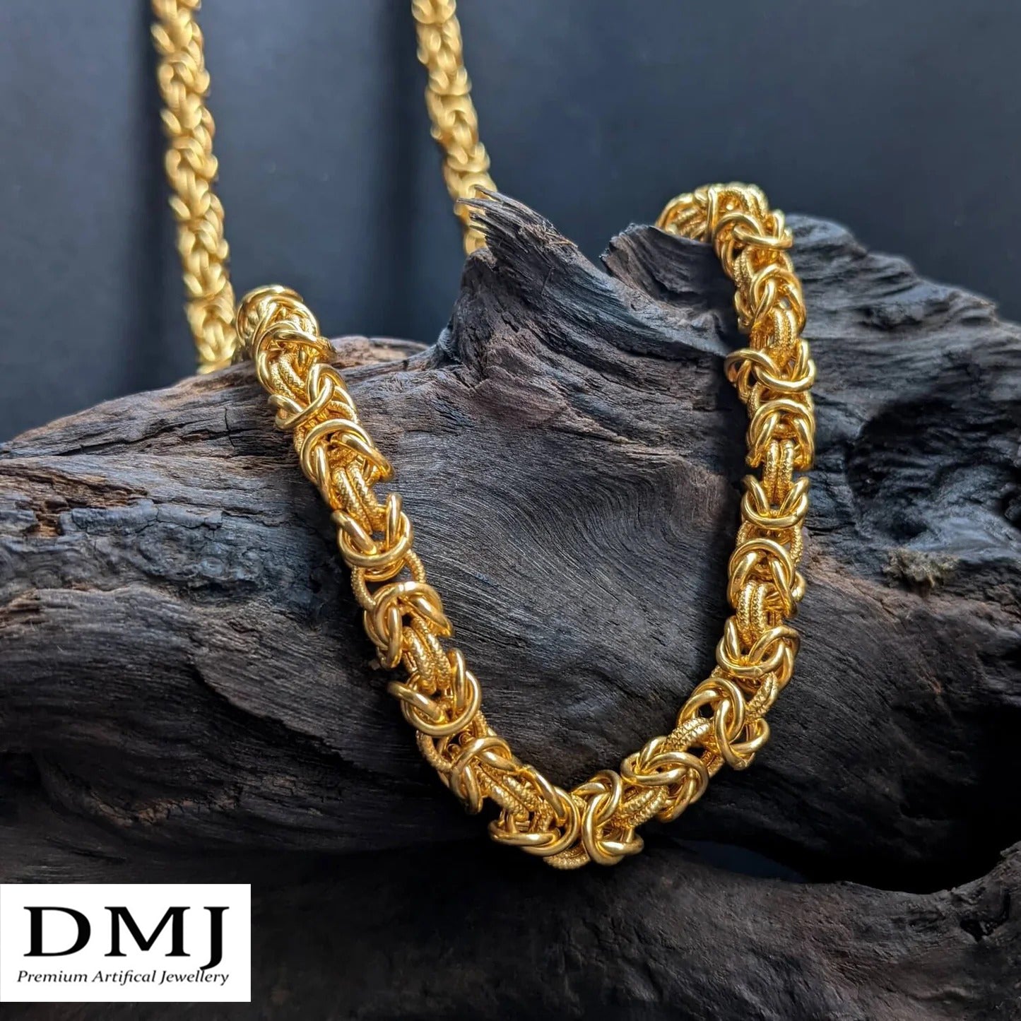 DMJ's Premium King's Braid Chain | 22 Kt Gold Plated