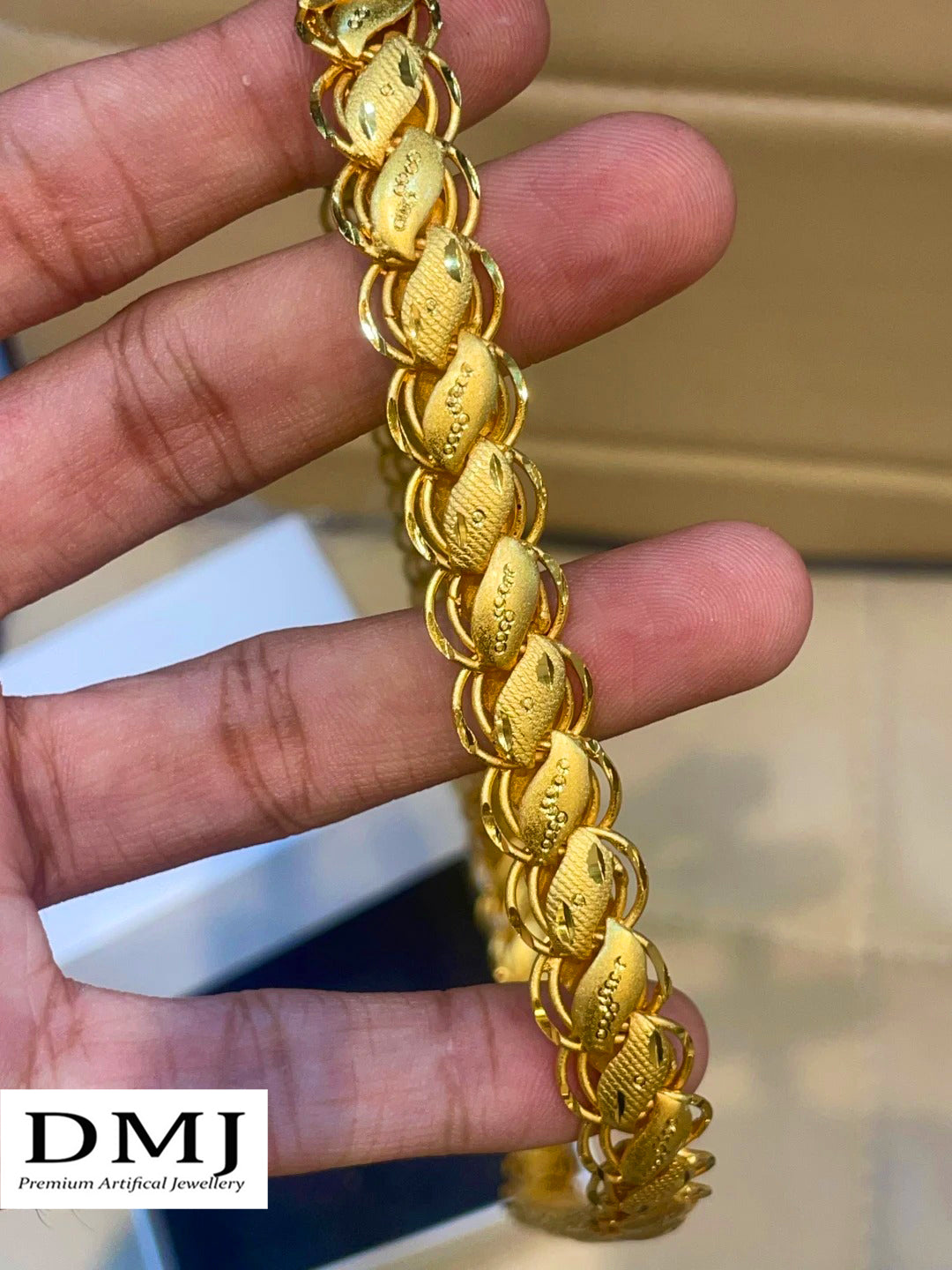 DMJ's Premium Lotus Gold Chain | 22 Kt Gold Plated