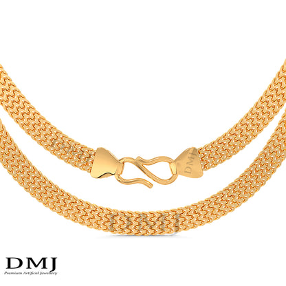 DMJ's Premium Road Chain | 22 Kt Gold Plated |