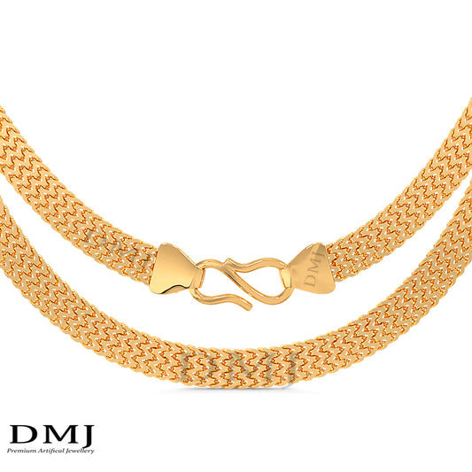 DMJ's Premium Road Chain | 22 Kt Gold Plated |
