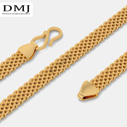 DMJ's Premium Road Chain | 22 Kt Gold Plated |