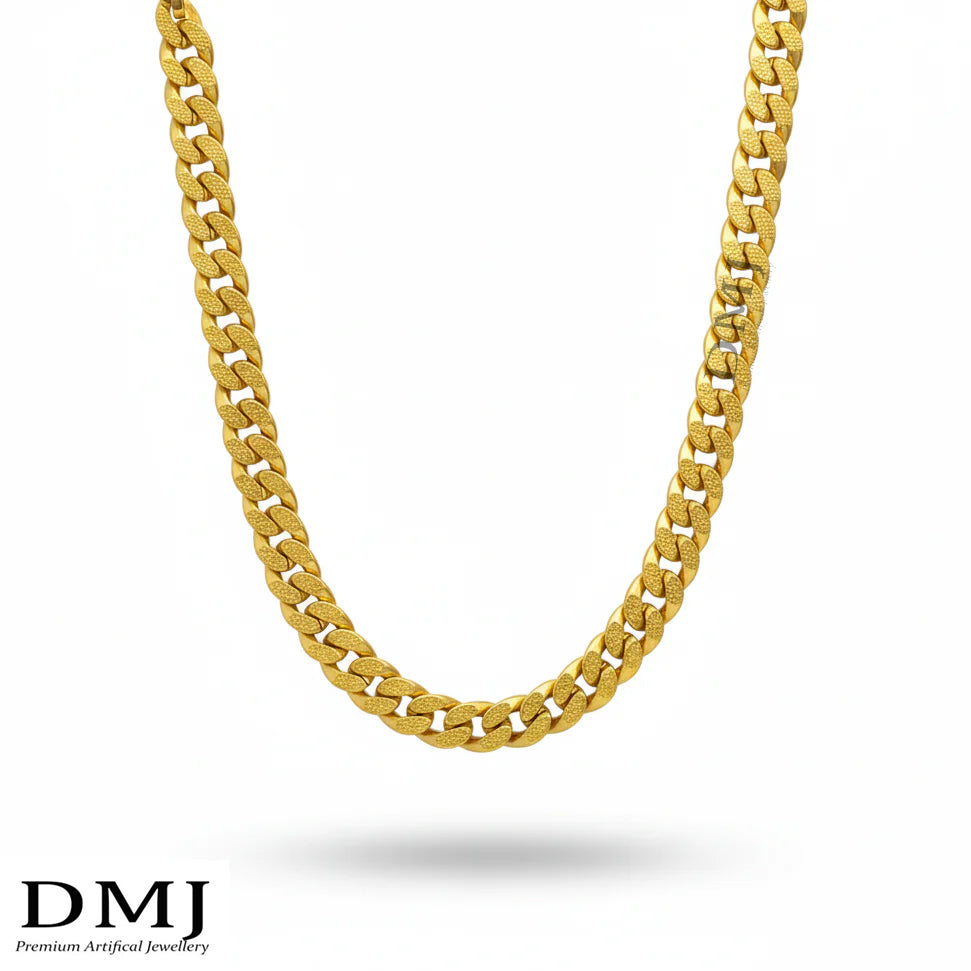 DMJ's Premium Cuban Chain Men | 22 Kt Gold Plated