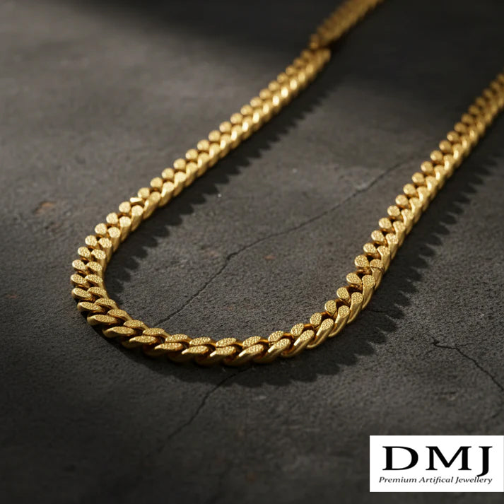 DMJ's Premium Cuban Chain Men | 22 Kt Gold Plated