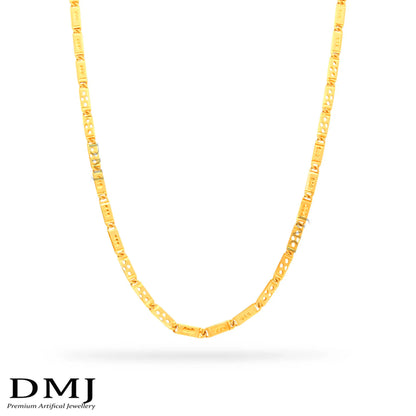 DMJ's Premium Men's Nawabi Chain | 22 Kt Gold Plated