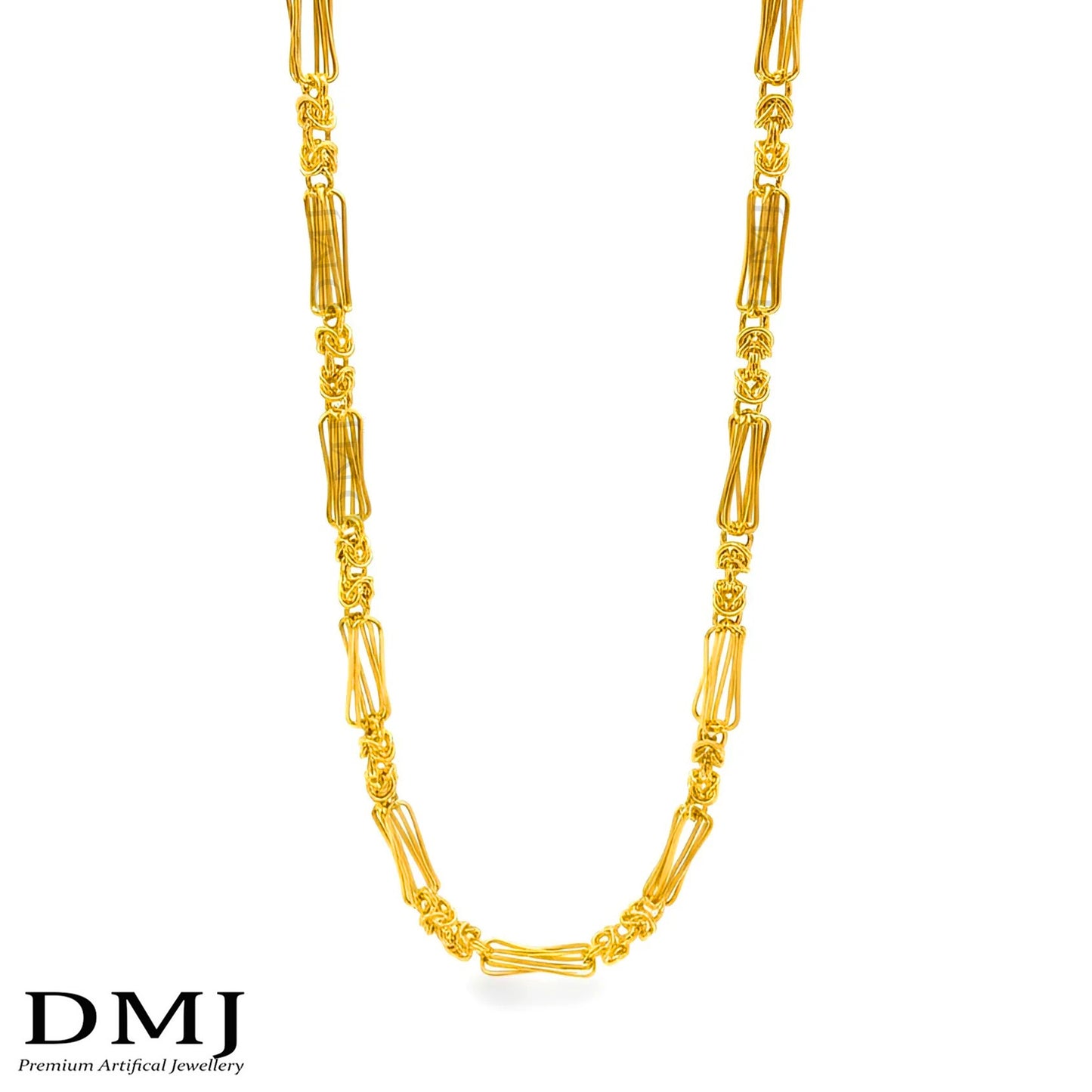 DMJ's Premium Royal Hollow Men's Chain | 22 Kt Gold Chain
