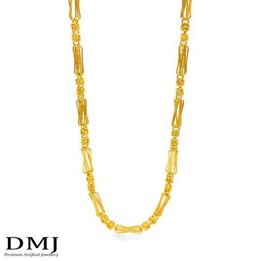 DMJ's Premium Royal Hollow Men's Chain | 22 Kt Gold Chain