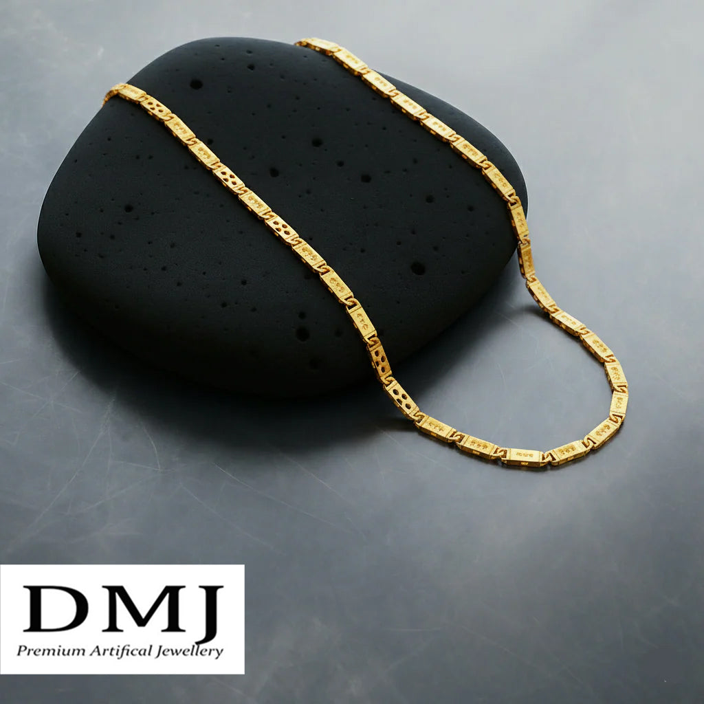 DMJ's Premium Men's Nawabi Chain | 22 Kt Gold Plated