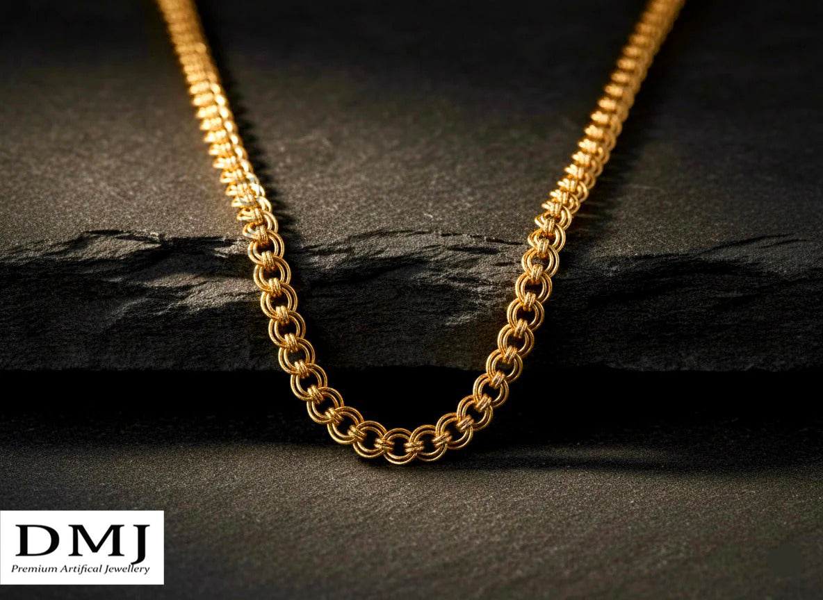 DMJ's Premium Nice Kadi Chain | 22 Kt Gold Plated