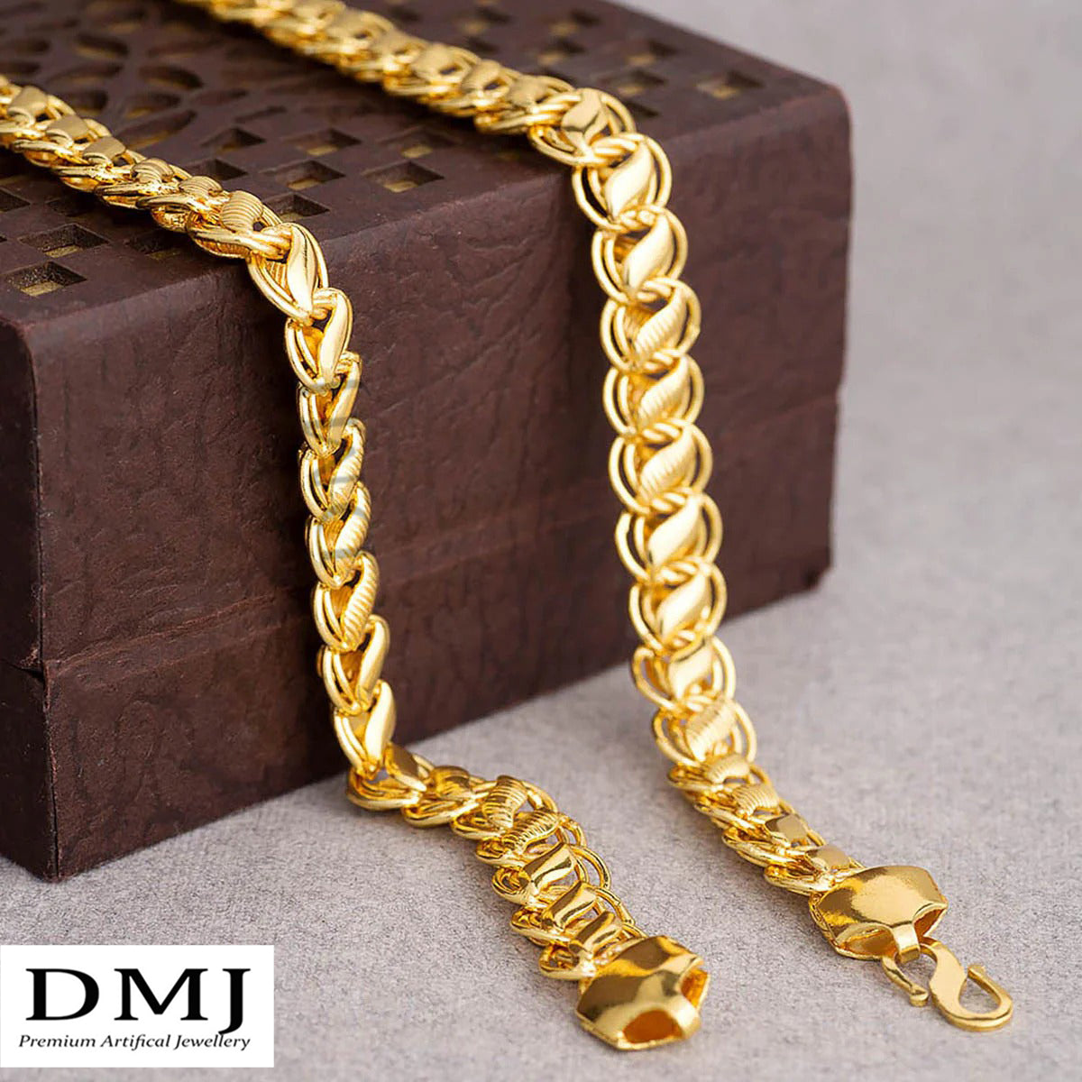 DMJ's Premium Lotus Gold Chain | 22 Kt Gold Plated