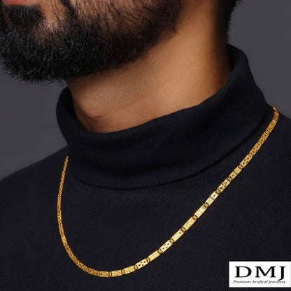 DMJ's Premium Men's Nawabi Chain | 22 Kt Gold Plated